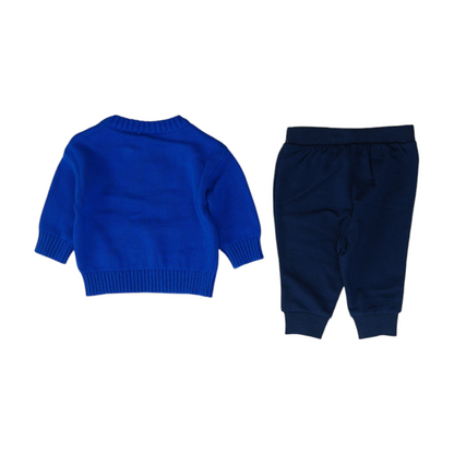 Blue Novelty Long Sleeve Set
