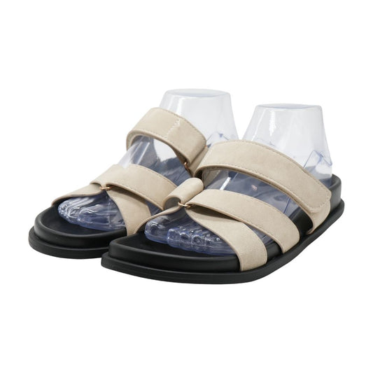 Beige Casual Slide Sandals