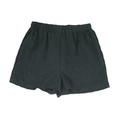 Black Solid Chino Shorts