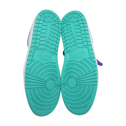 Jordan 1 Low SE Psychic Purple Hyper Jade Low-Top Athletic Shoes