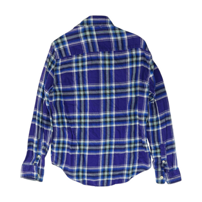Purple Plaid Flannel Button Down