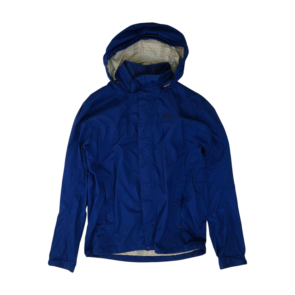 Blue Solid Rain Jacket