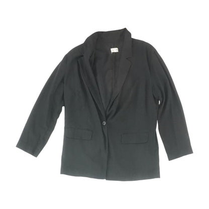 Black Solid Blazer