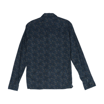 Black Floral Long Sleeve Button Down