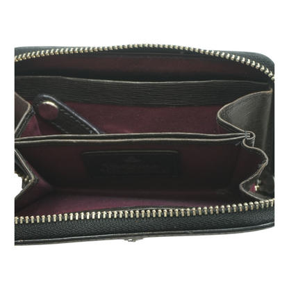Black Zip Around Advan Compact Wallet