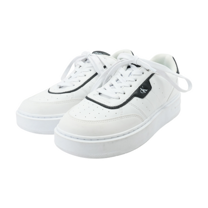 White Low-Top Athletic Shoes