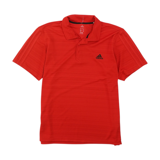 Red Solid Short Sleeve Polo