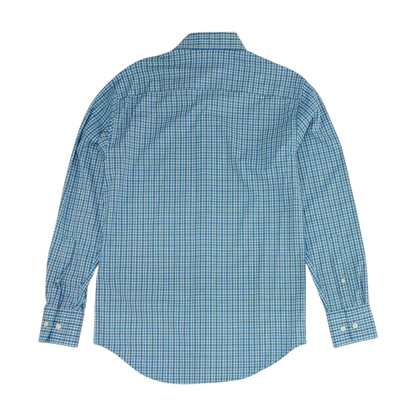 Blue Check Long Sleeve Button Down