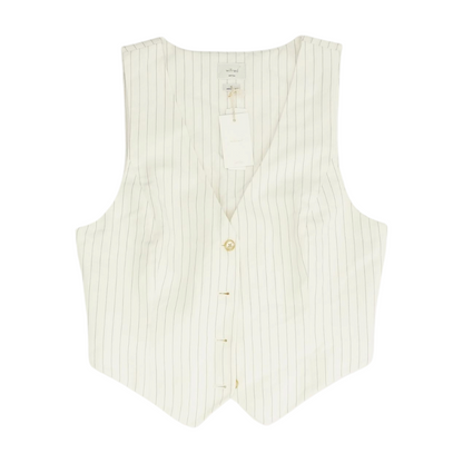 White Striped Blouse