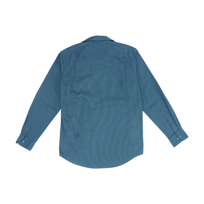 Gray Striped Long Sleeve Button Down