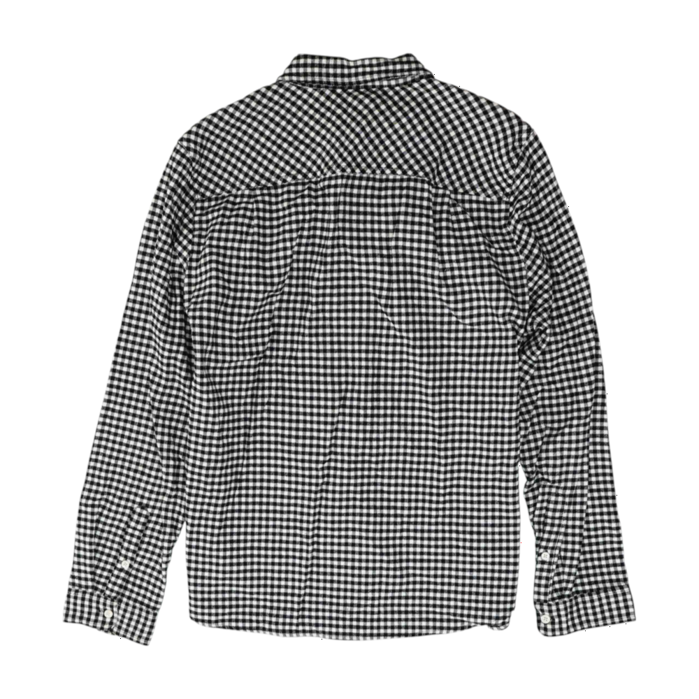 Black Check 1/4 Zip Pullover