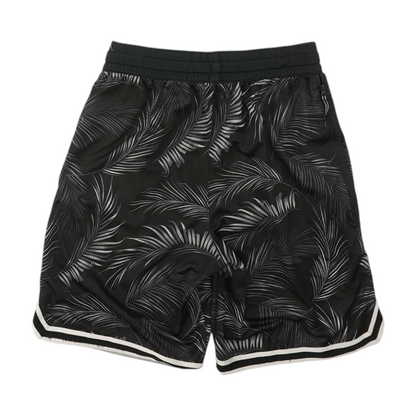 Black Tropical Active Shorts