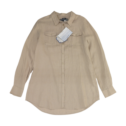 Beige Button Down