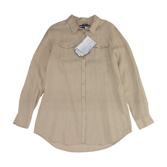 Beige Button Down