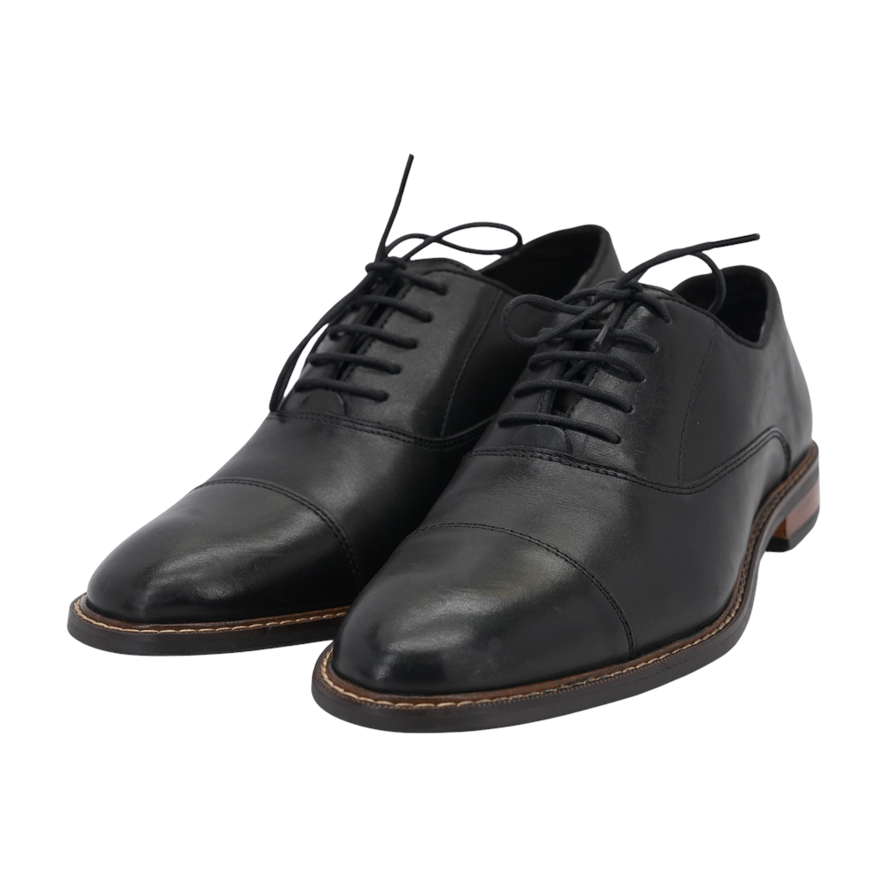 Black Lace-Up Dress Shoes