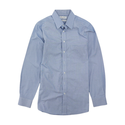 Blue Plaid Long Sleeve Button Down