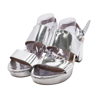 Silver Platform Heels