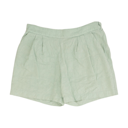 Green Solid Chino Shorts