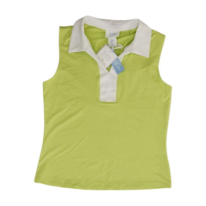 Neon Green Solid Sleeveless Blouse