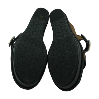Brown Wedged Sandals
