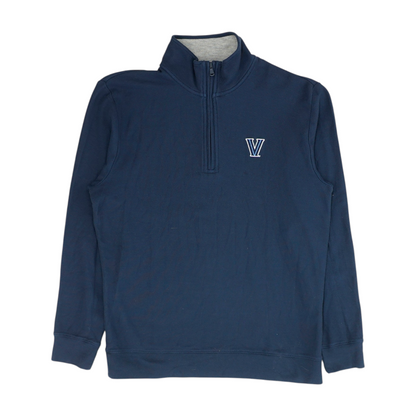 Navy Villanova Wildcats Solid 1/4 Zip Pullover