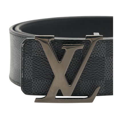 LV Initiales 40mm Reversible Belt in Damier Graphite Canvas
