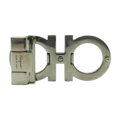 SilveR Tone Gancini Belt Buckle