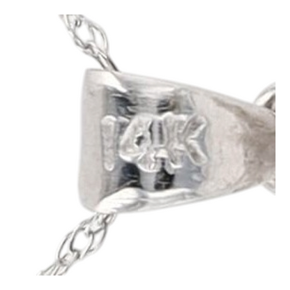 1/2 ctw 14K White Gold Diamond Pendant Necklace