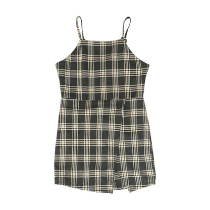 Charcoal Check Romper