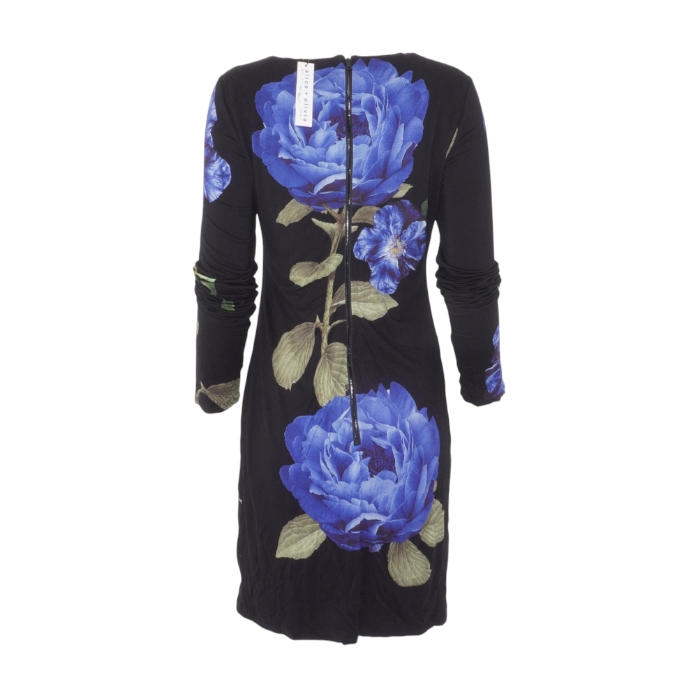 Black Floral Midi Dress