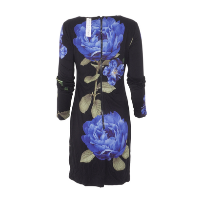 Black Floral Midi Dress