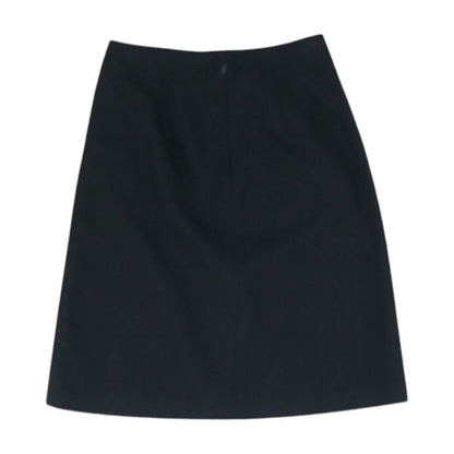 Black Solid Mini Skirt