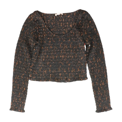 Black Misc. Long Sleeve Blouse