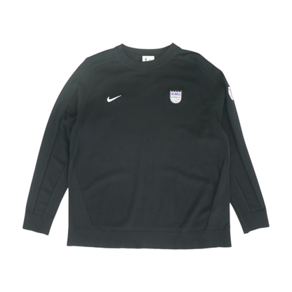 Black Solid Pullover Sweater