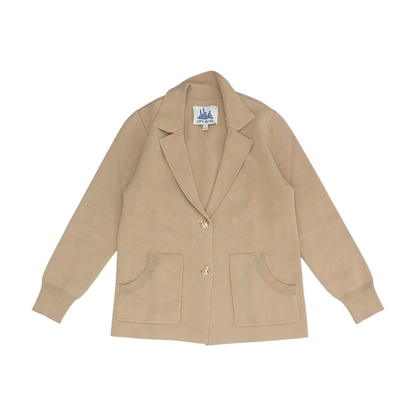 Tan Solid Blazer