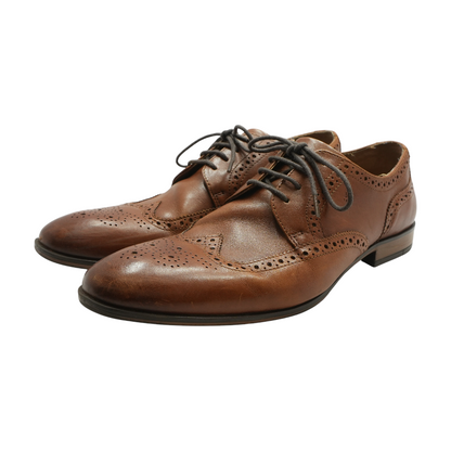 Brown Lace-Up Dress Shoes