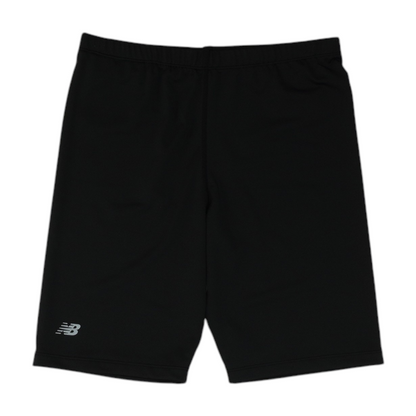 Black Solid Active Shorts