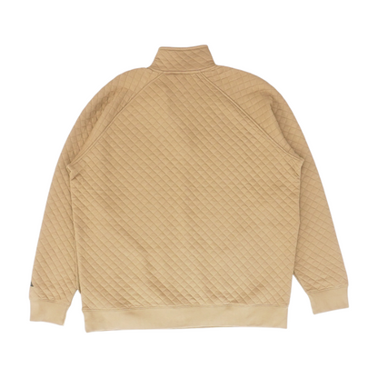 Brown Solid 1/4 Zip Pullover
