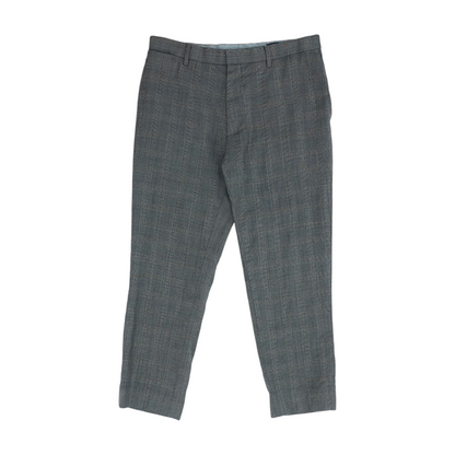 Gray Plaid Classic Pants