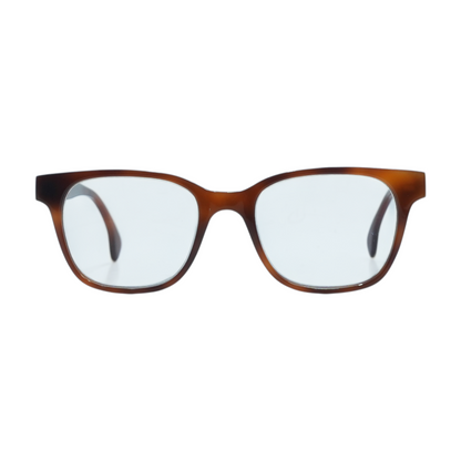 Brown Defoe Square Prescription Eyewear