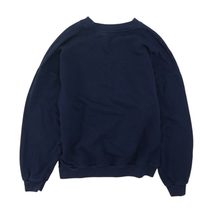 Navy Solid Pullover Sweater