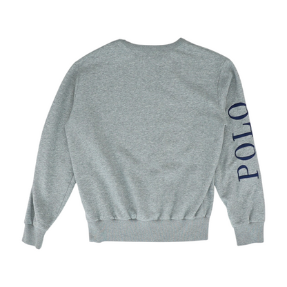 Gray Solid Sweatshirt Pullover
