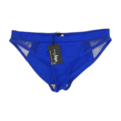 Blue Solid Swim Bottom