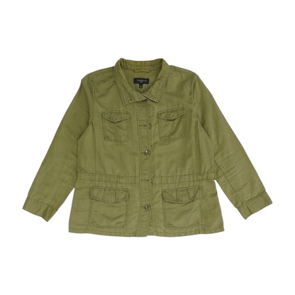 Green Petite Button Down
