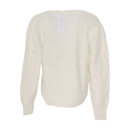 White Cardigan Sweater