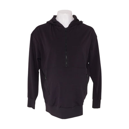 Black Maternity 1/4 Zip Pullover