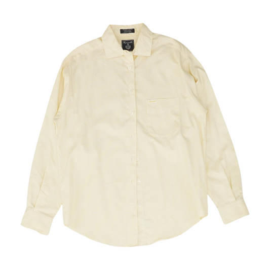 Yellow Check Long Sleeve Button Down