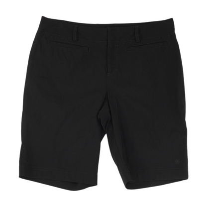 Black Solid Chino Shorts