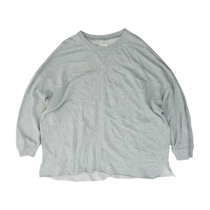 Gray Solid Sweatshirt Pullover
