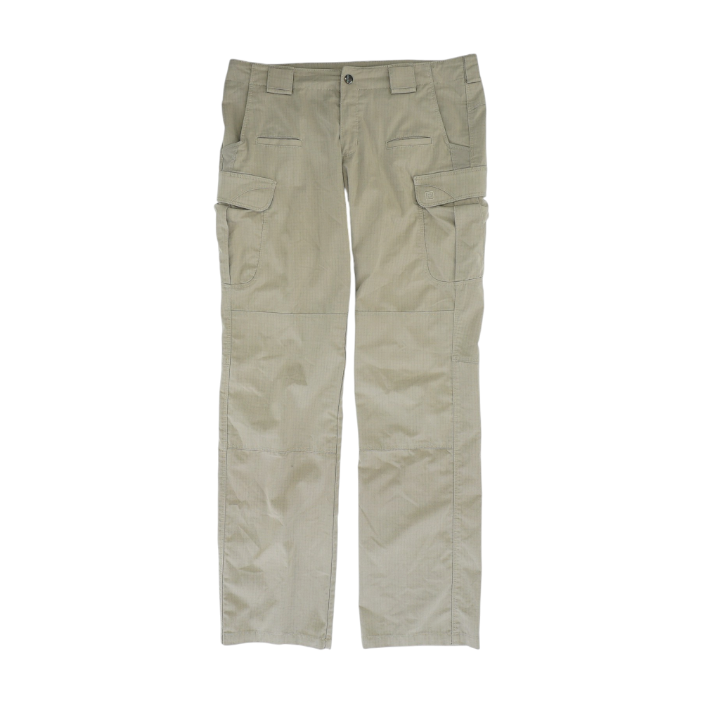 Beige Straight Pants